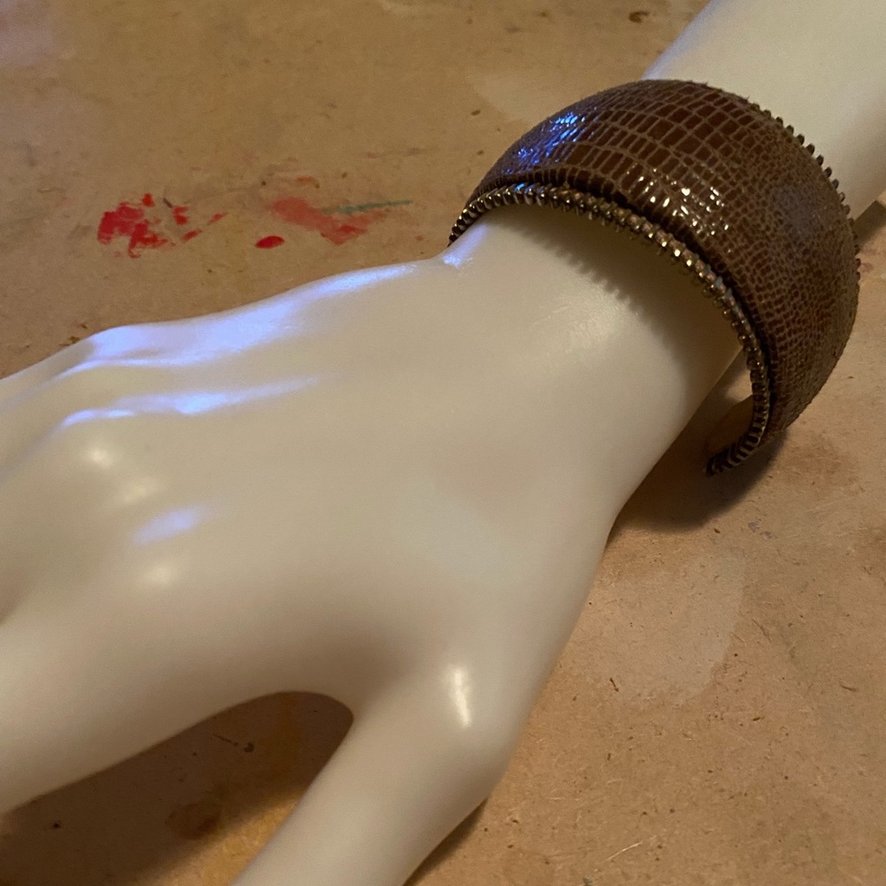 Ted Rossi Snake Zipper Cuff